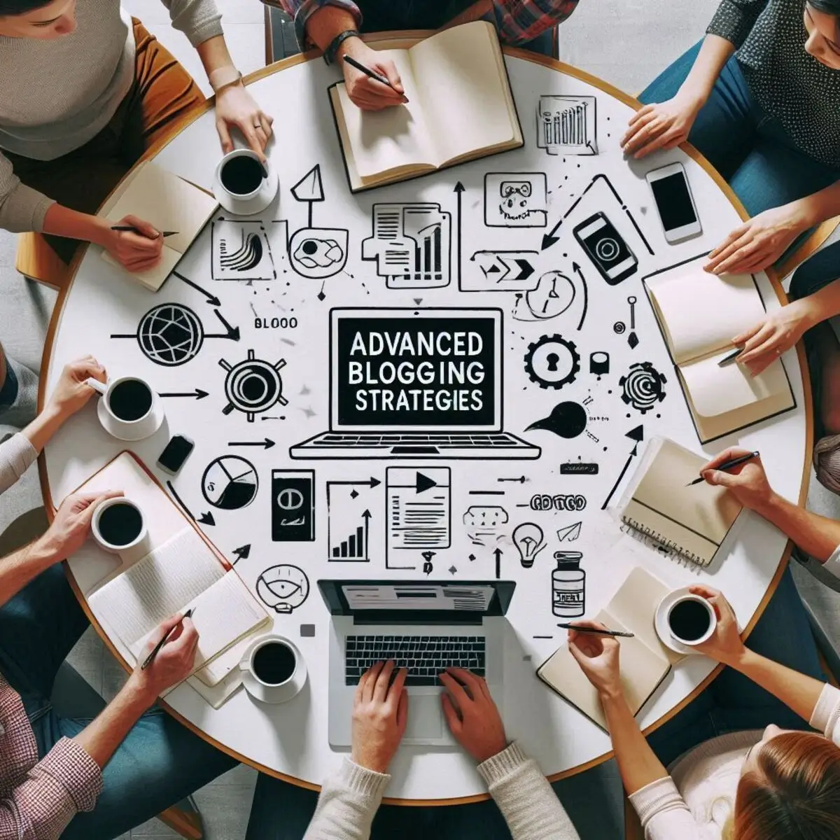 A blogger analyzing website performance and SEO strategies.
