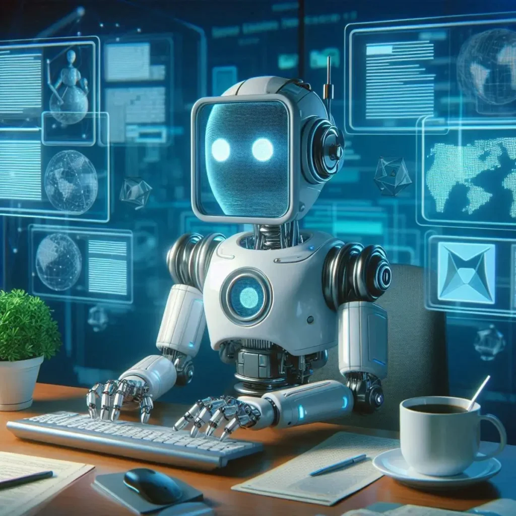 AI tools enhancing blogging and content creation with advanced technology.
