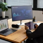 Analytics dashboard showing key performance indicators (KPIs) for online business growth and digital marketing success in 2025.